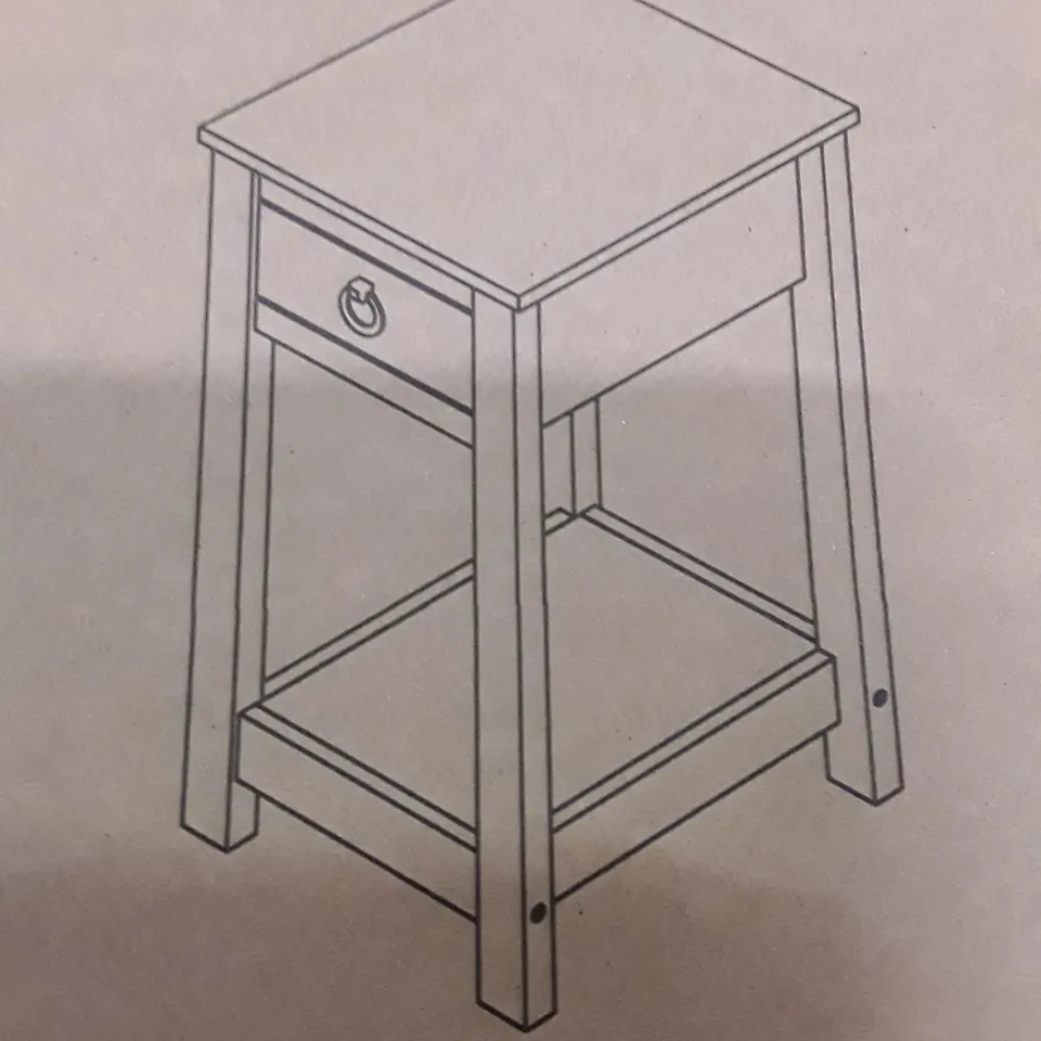 BOXED BEDSIDE TABLE 