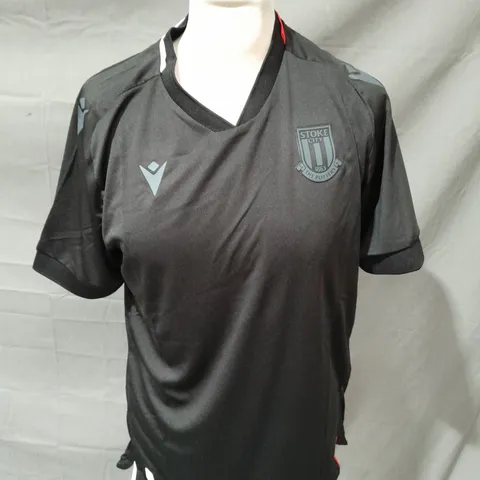 MACRON STOKE CITY FOOTBALL CLUB T-SHIRT - JR XL