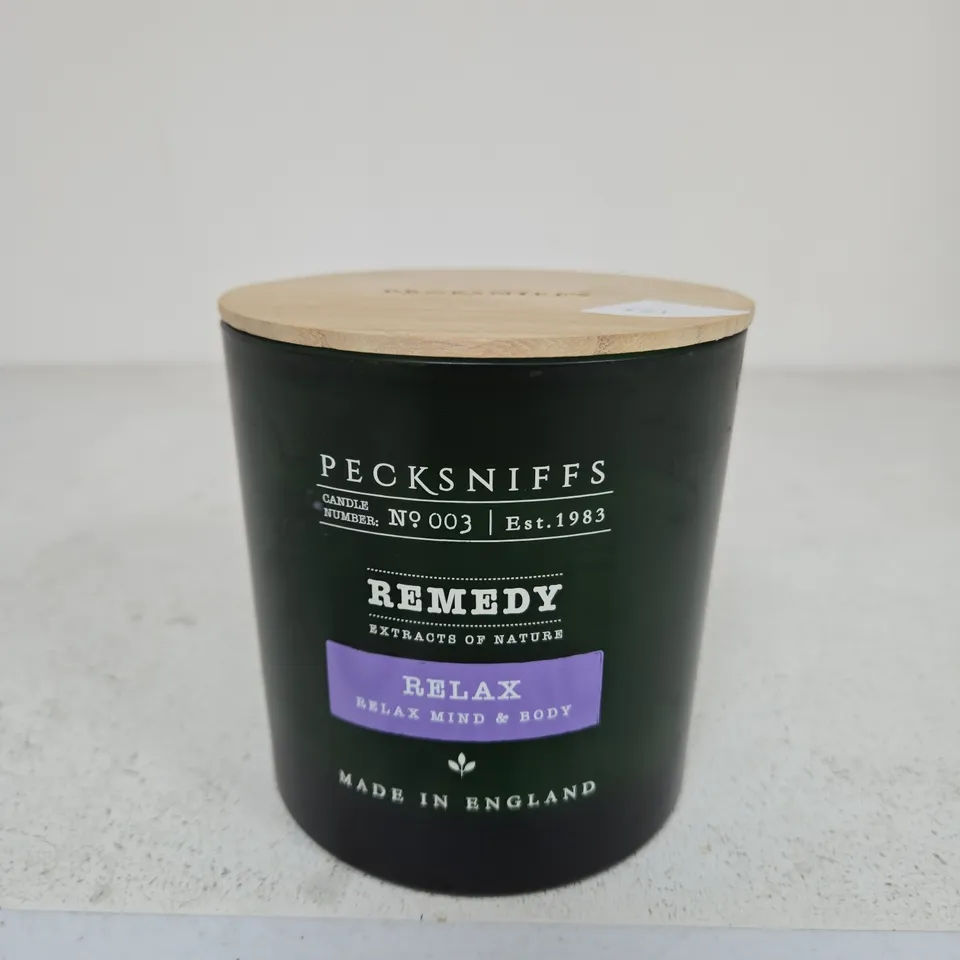 Pecksniffs Relax Candle – Remedy Mind & Body, No.003, Made in England
