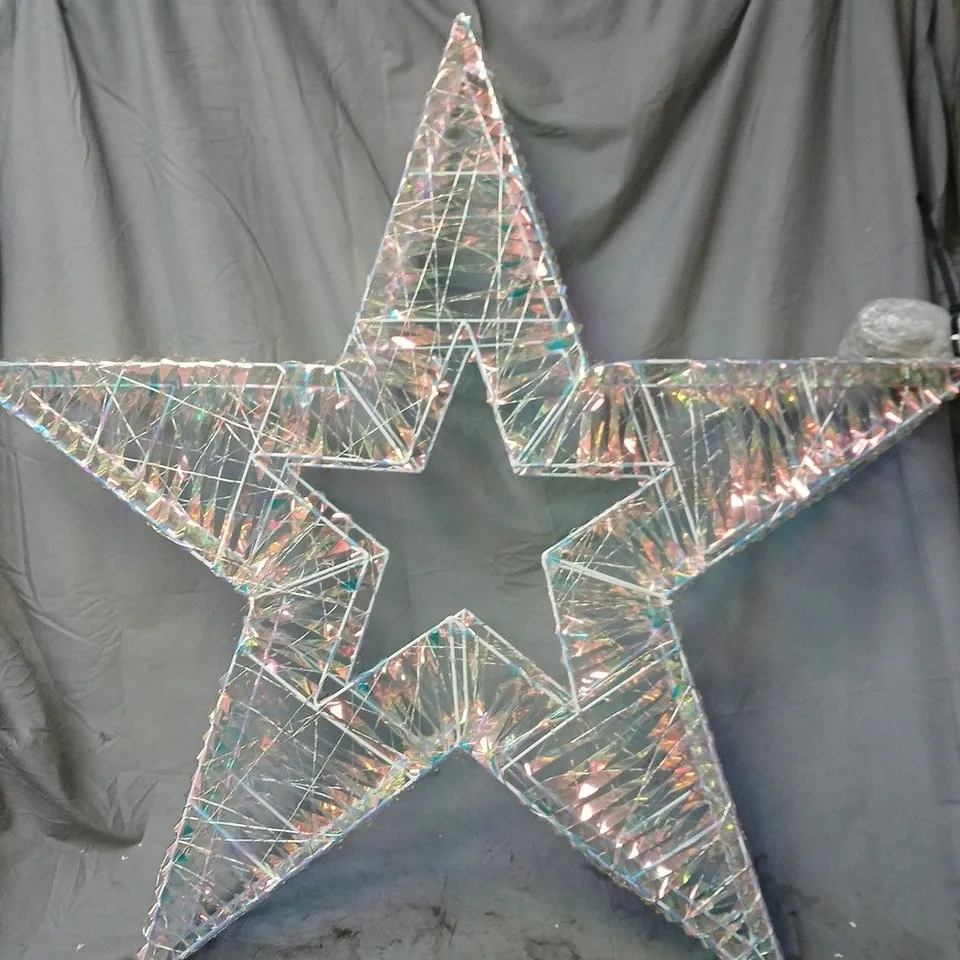 LARGE INCANDESCENT STAR DECORATION 