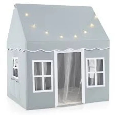 BOXED COSTWAY CHILDREN'S TENT HOUSE WITH LIGHT