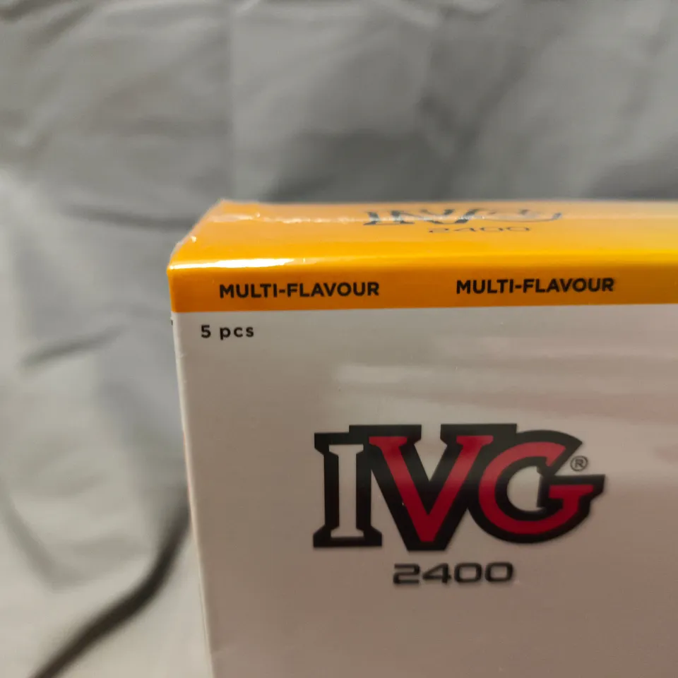 SEALED 5 PACK OF IVG 2400 PINEAPPLE EDITION 4-IN-1 VAPE DEVICES