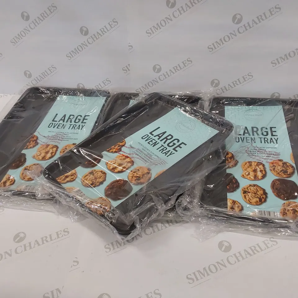 7 BRAND NEW PROCHEF LARGE OVEN TRAYS 