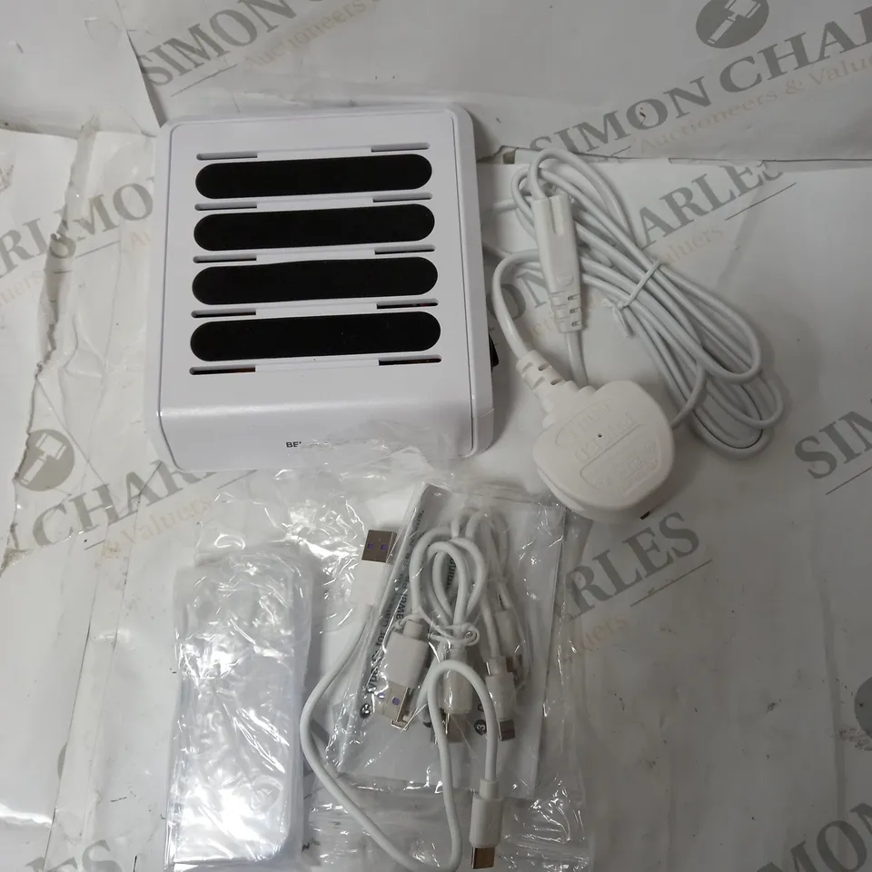 Bell & Howell Multi Device USB Charging Station with 4 USB Ports and 4 Cables