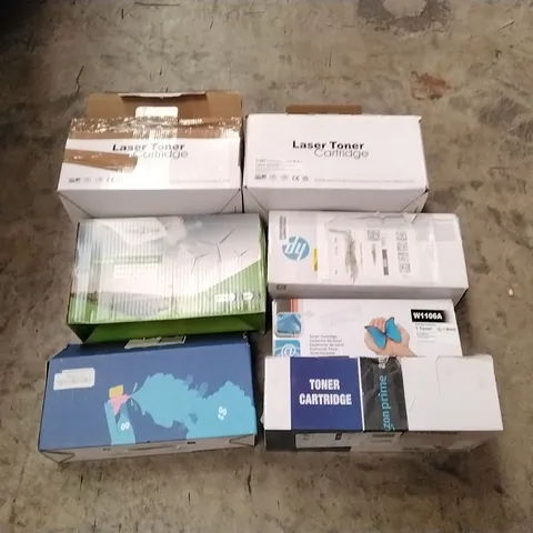 PALLET TO CONTAIN A LARGE QUANTITY OF INK TONER CARTRIDGES // BRANDS, COLOURS AND MODELS MAY VARY