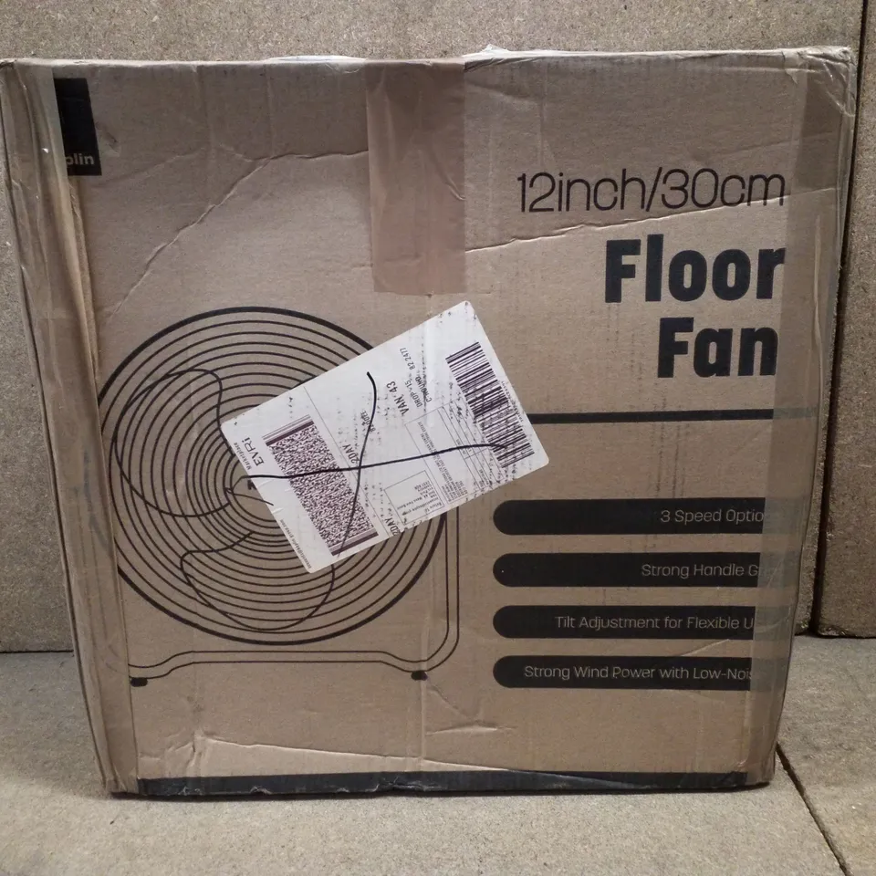 BOXED KEPLIN 12" FLOOR FAN 
