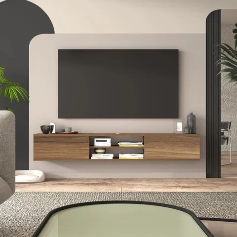 BOXED BONACCI FLOATING TV STAND FOR TV'S UP TO 80" (1 BOX)