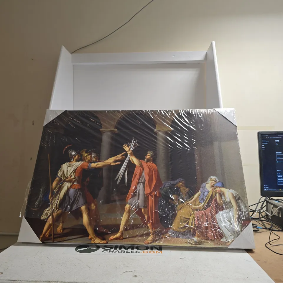JACQUES-LOUIS DAVID- THE OATH OF HORATII- REPRODUCTION WALL ART CANVAS PICTURE