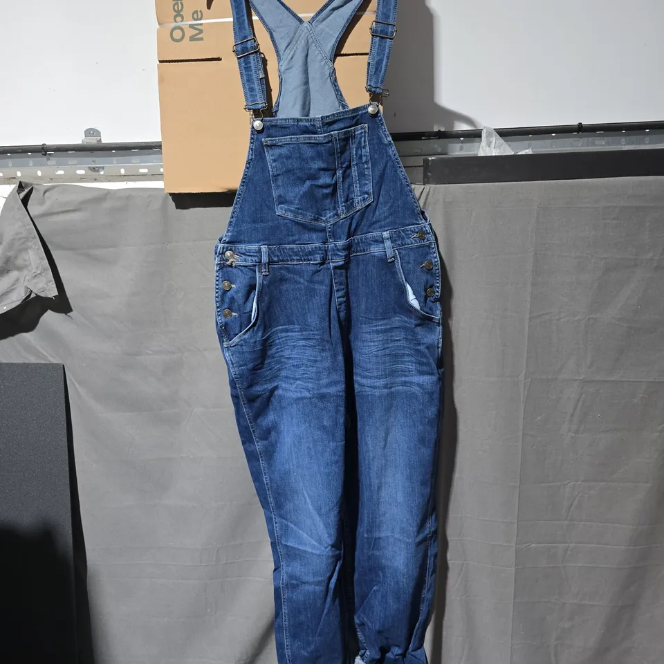 FAT FACE DENIM DUNGAREES – BLUE DENIM OVERALLS, UK 14 (US 14)