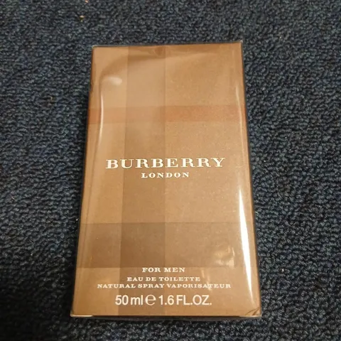 BOXED AND SEALED BURBERRY FOR MEN EAU DE TOILETTE 50ML