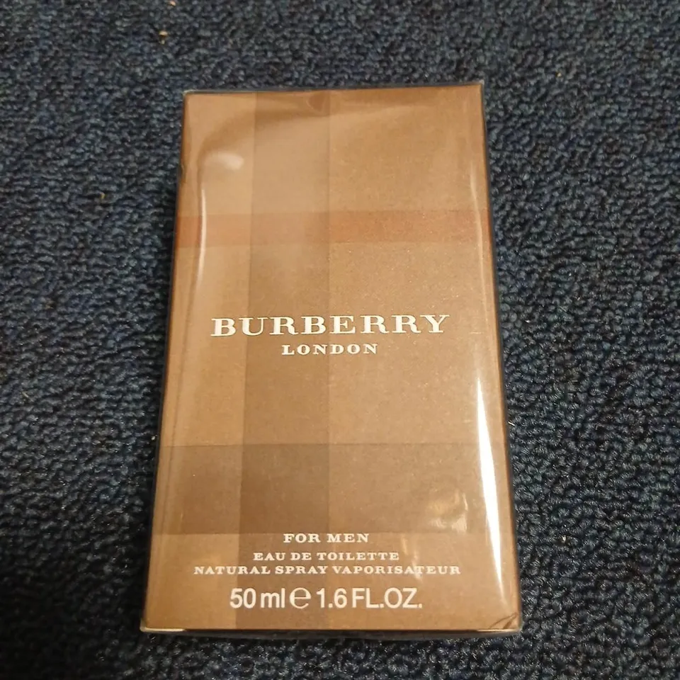 BOXED AND SEALED BURBERRY FOR MEN EAU DE TOILETTE 50ML