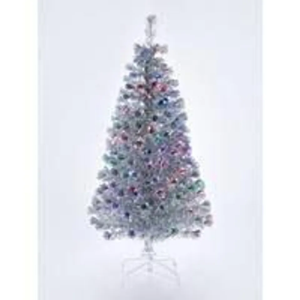 SILVER FIBRE OPTIC TREE 4FT - COLLECTION ONLY