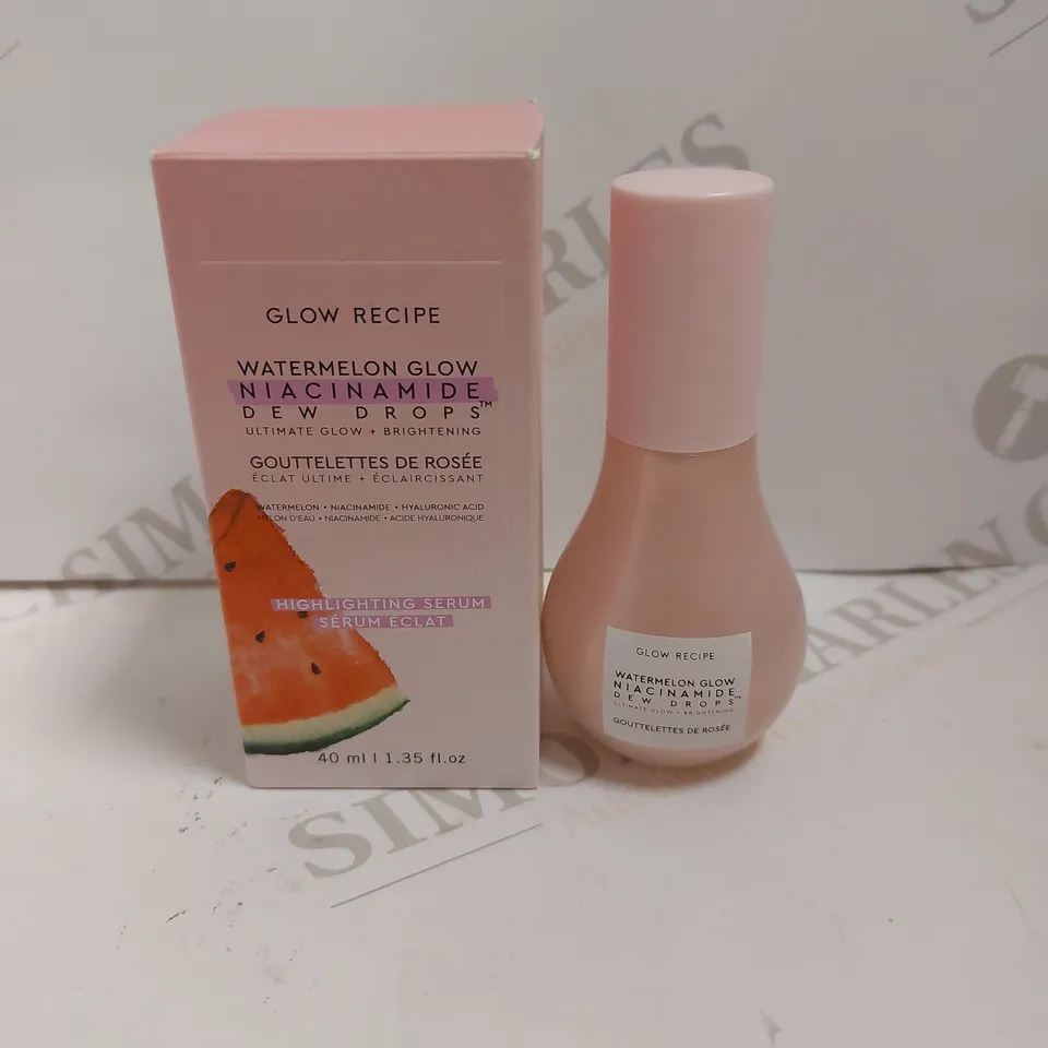 GLOW RECIPE WATERMELON GLOW NIACINAMIDE DEW DROPS - 40ML