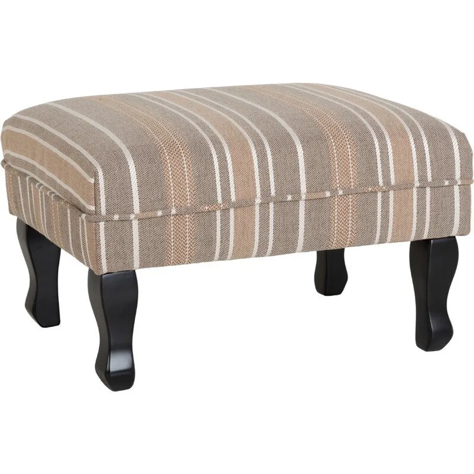 ALETHEA FOOTSTOOL UPHOLSTERED BEIGE 