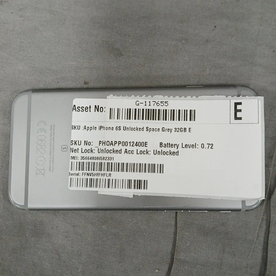APPLE IPHONE 6S SPACE GREY 32GB – UNLOCKED – CRACKED SCREEN