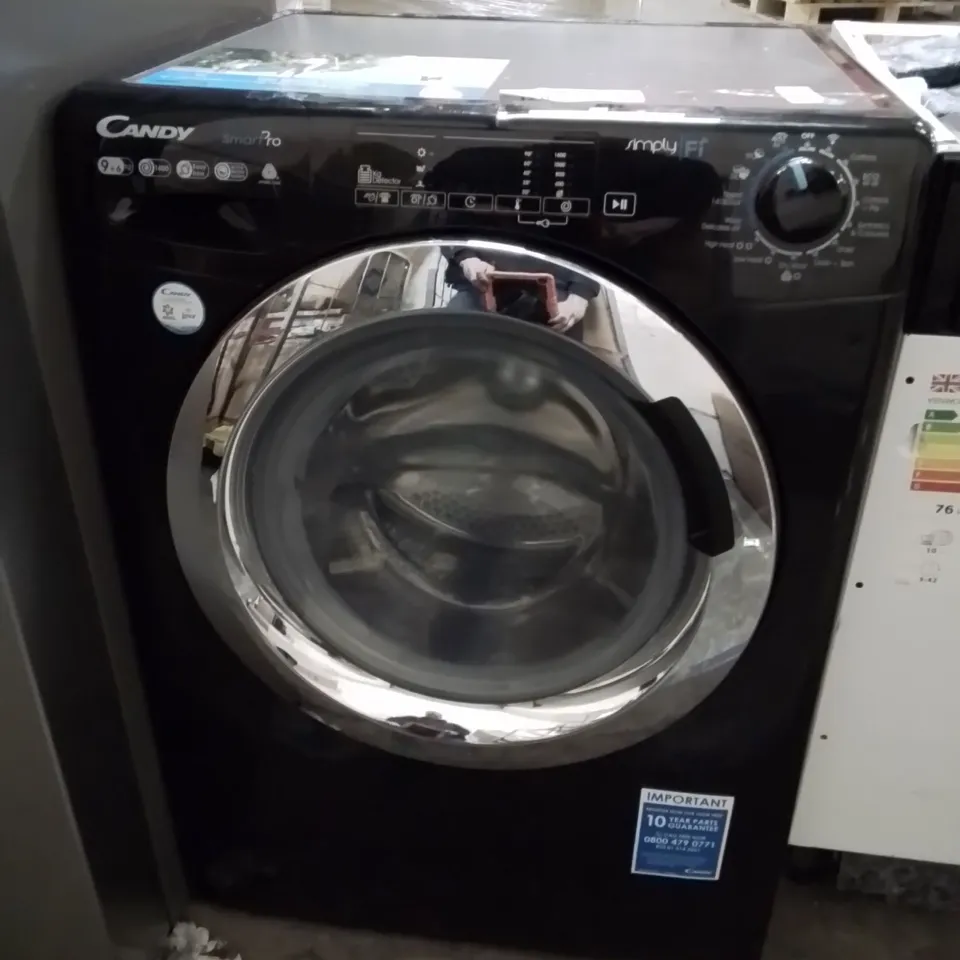 CANDY SMART PRO 9KG SIMPLY FIT WASHING MACHINE //BLACK 
