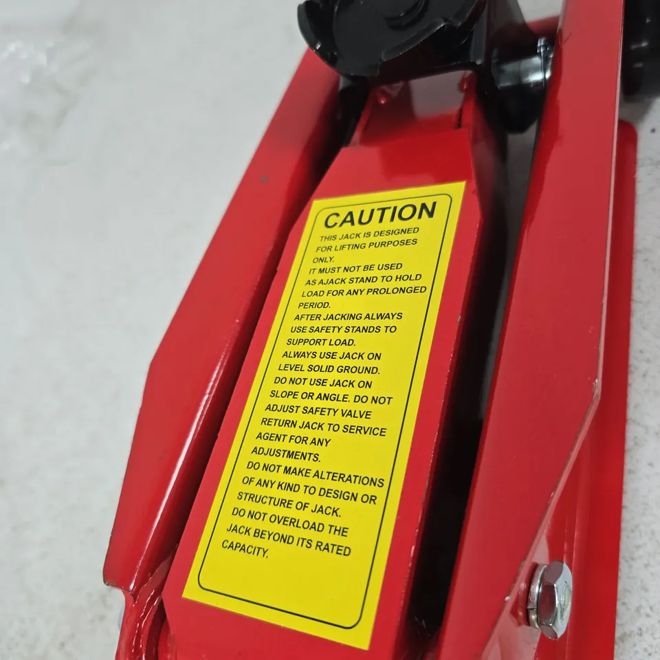 3 TON HYDRAULIC FLOOR JACK – RED
