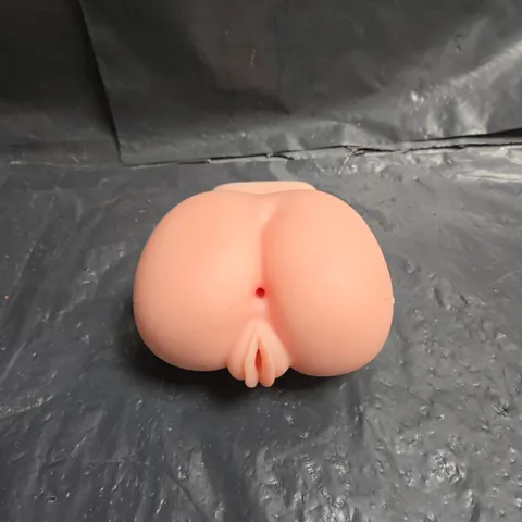 PEACH SILICONE FEMALE BUTTOCKS WITH DUAL OPENING – ADULT TOY