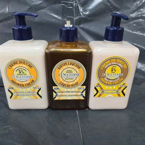 L'OCCITANE SHEA VANILLA SHOWER GELS