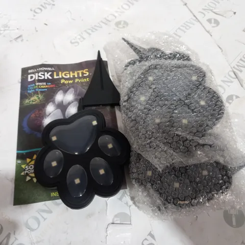 BOXED BELL AND HOWELL SET OF 4 SOLAR PAW LIGHTS