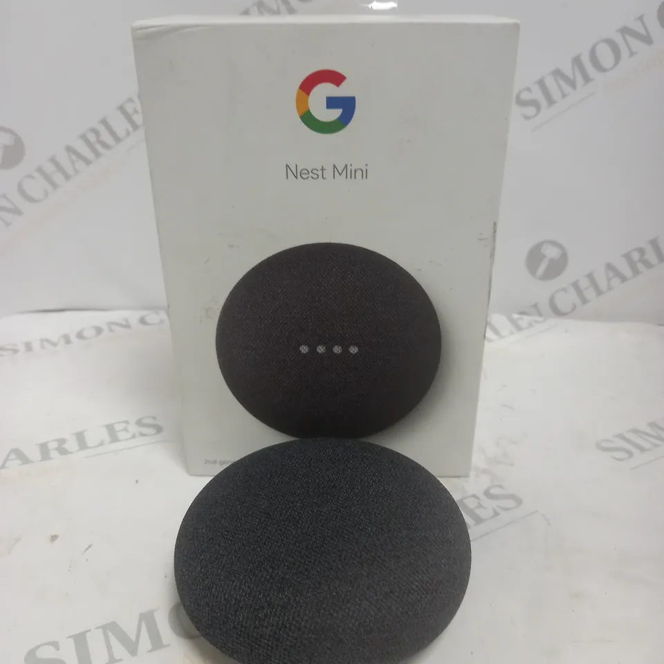BOXED GOOGLE NEST MINI 2ND GEN - CHARCOAL 