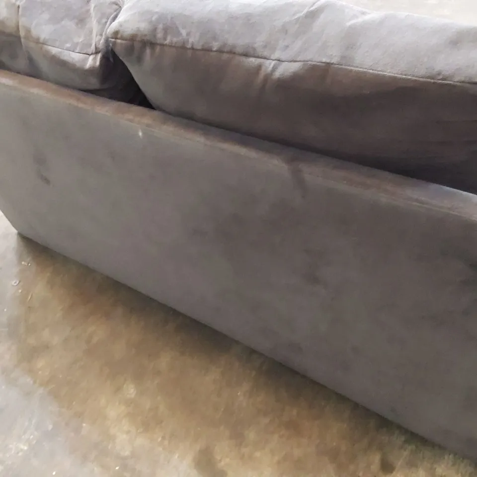 DESIGNER TWO SEATER SOFA CHARCOAL FABRIC 