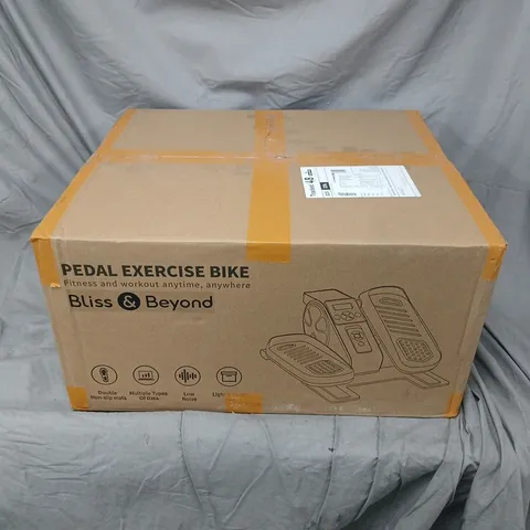 BOXED BLISS & BEYOND PEDAL EXERCISE BIKE IN BLACK