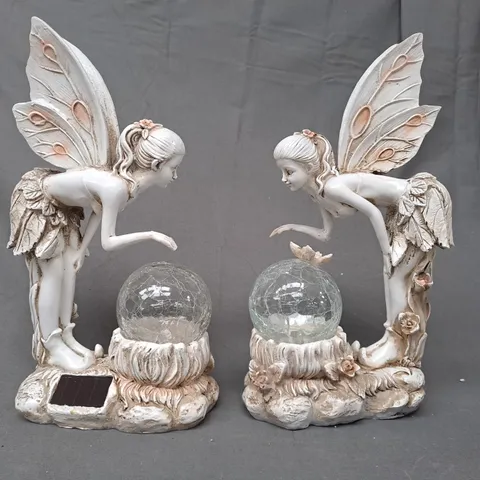 BOXED GARDEN REFLECTIONS SET OF 2 SOLAR FAIRIES