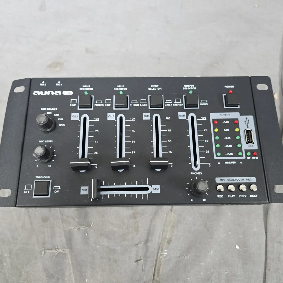 AUNA PRO DJ MIXER – 4-CHANNEL WITH USB & BLUETOOTH