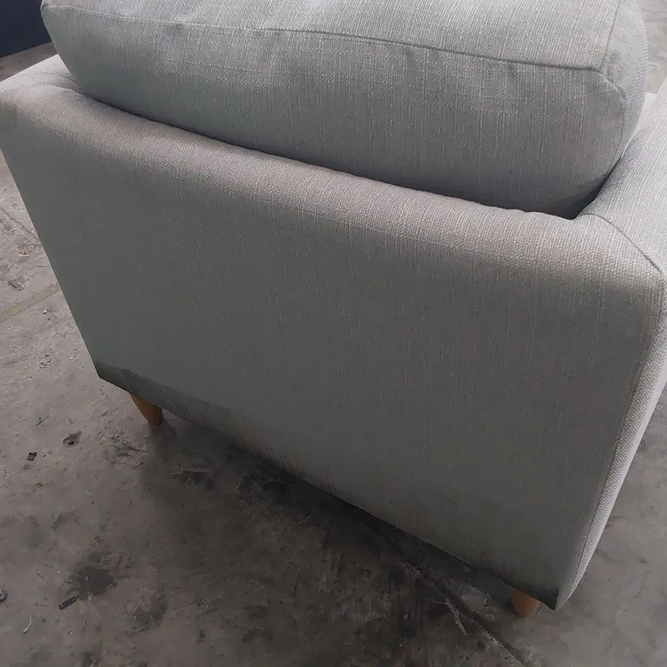 DESIGNER SNUGGLER CHAIR GREY FABRIC 