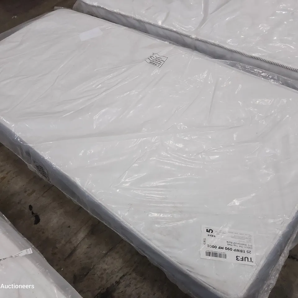 BAGGED 3' SINGLE WATERPROOF BUNKBED MATTRESS 