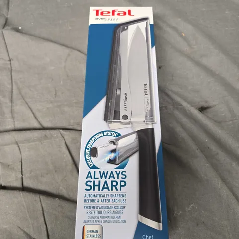 BOXED TEFAL ALWAYS SHARP CHEF KNIFE - 16.5CM 