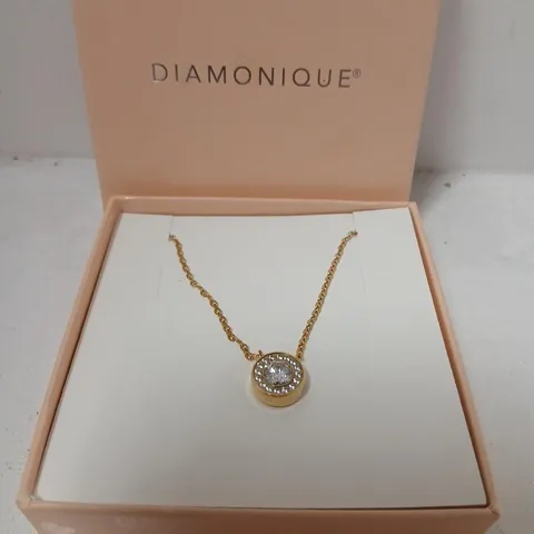 STEEL BY DIAMONIQUE HALO NECKLACE