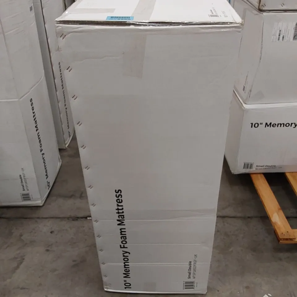 BOXED 10" MEMORY FOAM 4FT SMALL DOUBLE MATTRESS 