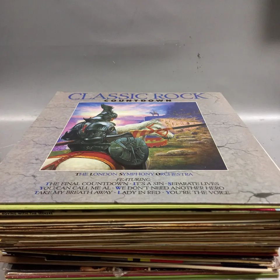 APPROXIMATELY 20 ASSORTED VINYLS TO INCLUDE VAL DOONICAN, PERCY THROWER'S, CHARLEY PRIDE ETC 