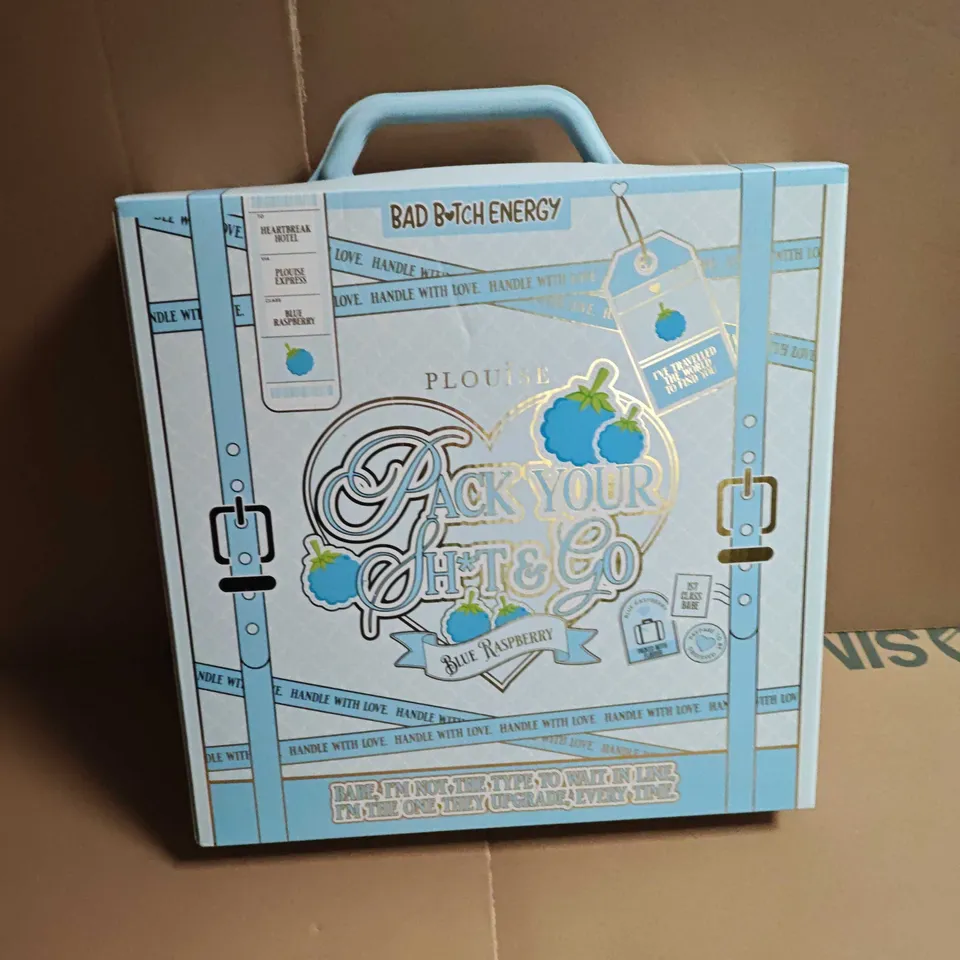 BAD BITCH PACK UP YOUR SHIT BLUE RASPBERRY BOXED GIFT BOX