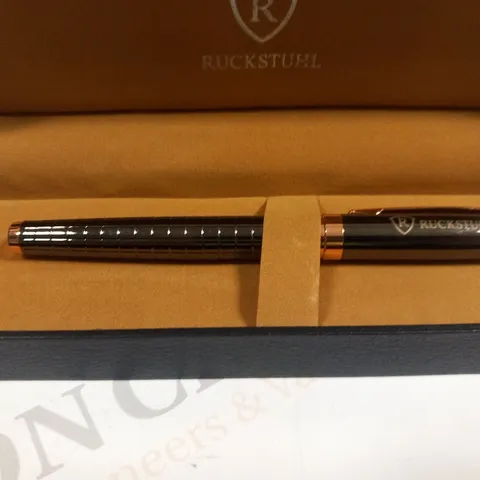 RUCKSTUHL STAINLESS STEEL LUXURY PEN IN GIFT BOX – HAND ASSEMBLED 