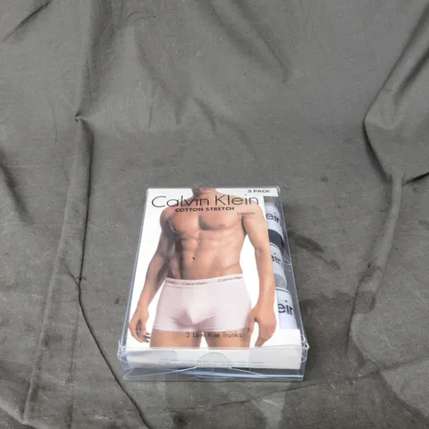 CALVIN KLEIN LARGE 3 PACK LOW RISE TRUNKS