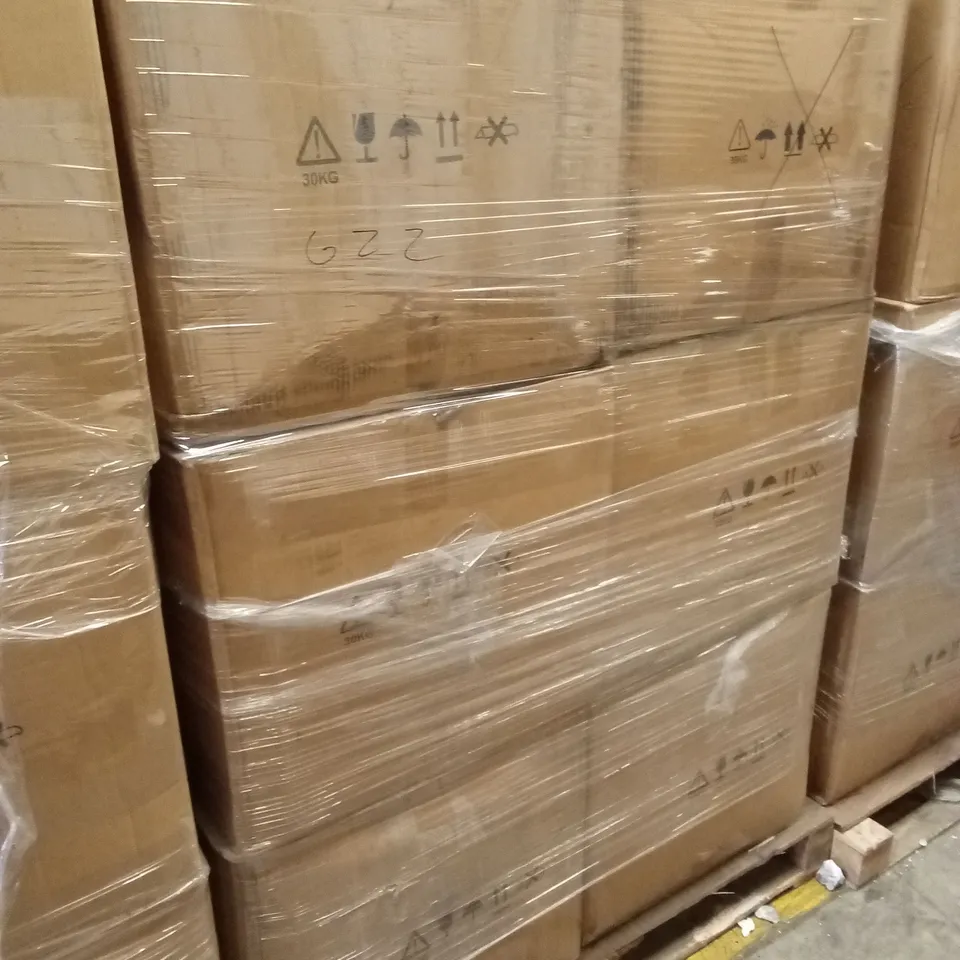 PALLET OF ASSORTED INCOMPLETE RATTAN OUTDOOR FURNITURE SETS, PARTS ONLY