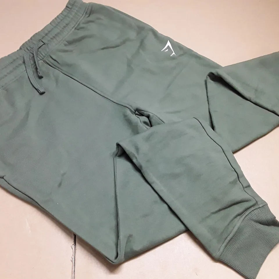 GYMSHARK GREEN JOGGERS - M