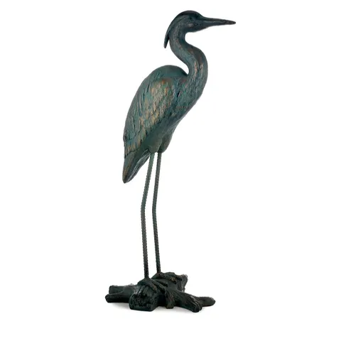 GARDEN REFLECTIONS HERON SCULPTURE
