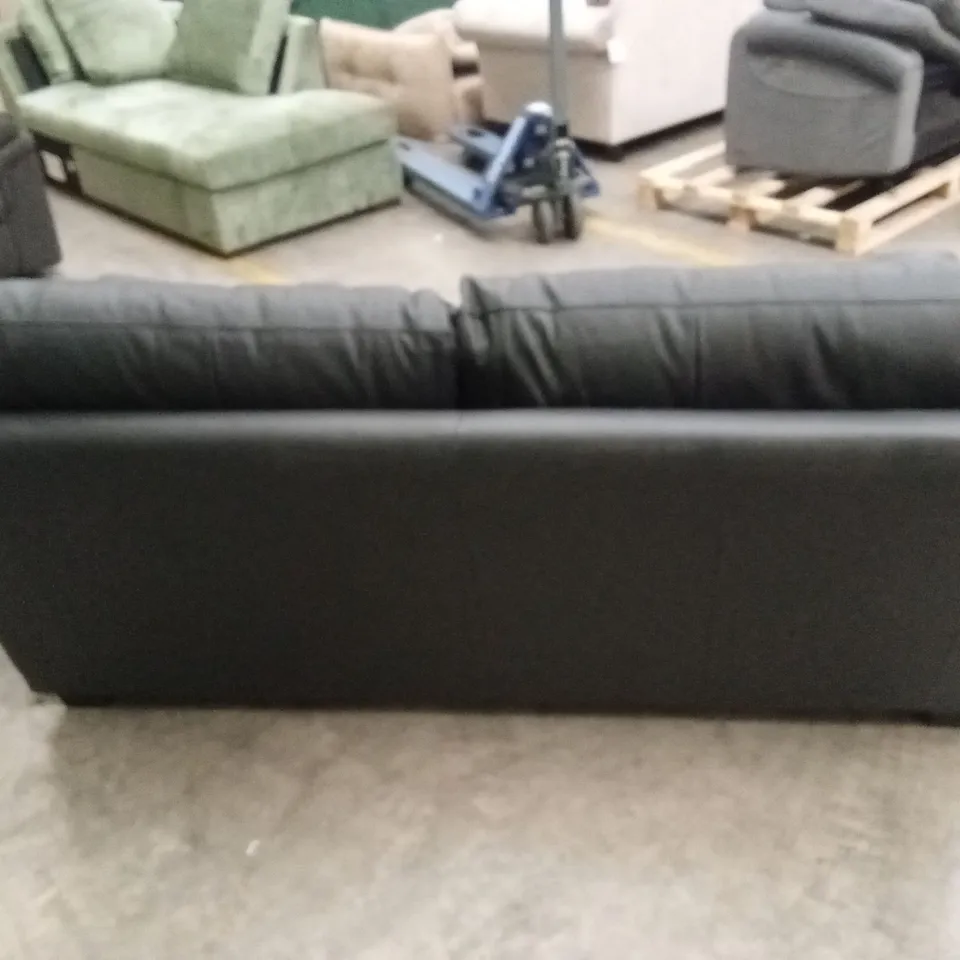 MONTREAL REAL LEATHER/FAUX LEATHER 3 SEATER SOFA RRP £749