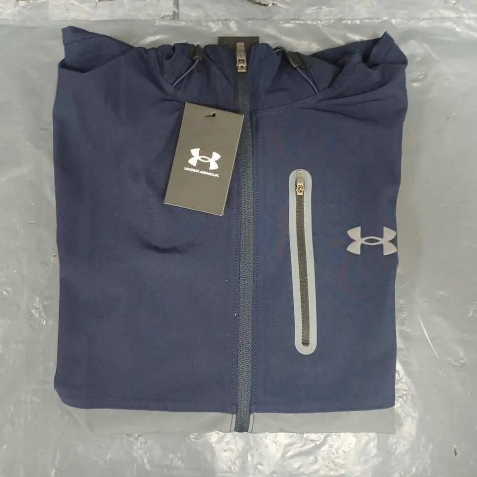 UNDER ARMOUR JACKET IN NAVY/GREY SIZE MEDIUM