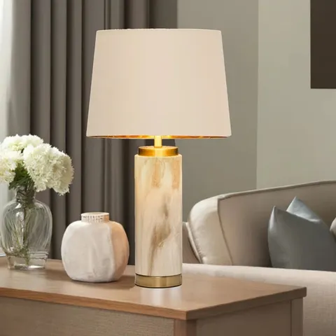 ALISANDER MARBLE EFFECT 56CM TABLE LAMP 