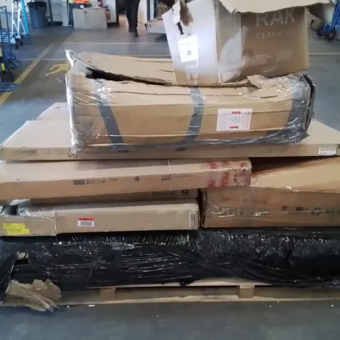 PALLET CONTAINING VARIOUS ASSORTED INCOMPLETE FURNITURE PARTS AND OTHER HOUSEHOLD ITEMS 