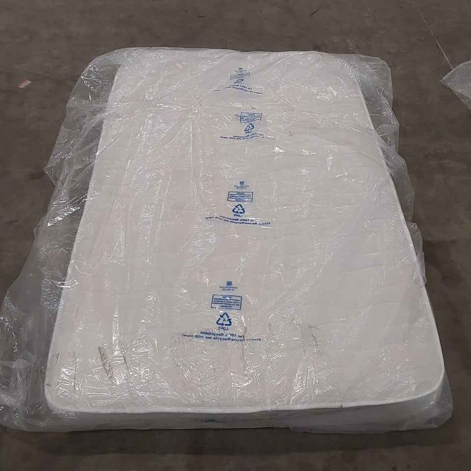 QUALITY BAGGED 4' SMALL DOUBLE SERENITY HYBRID COIL AND MEMORY FOAM MATTRESS