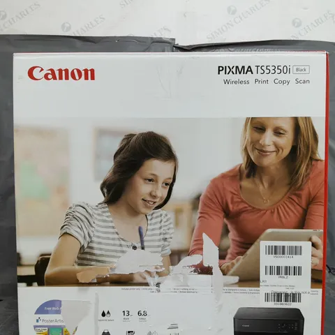 CANON PIXMA TS5350I THREE-IN-ONE WIRELESS WI-FI PRINTER - BLACK