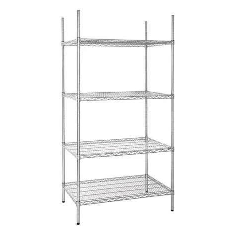BOXED VOGUE 4 TIER WIRE SHELVING KIT (1 BOX)
