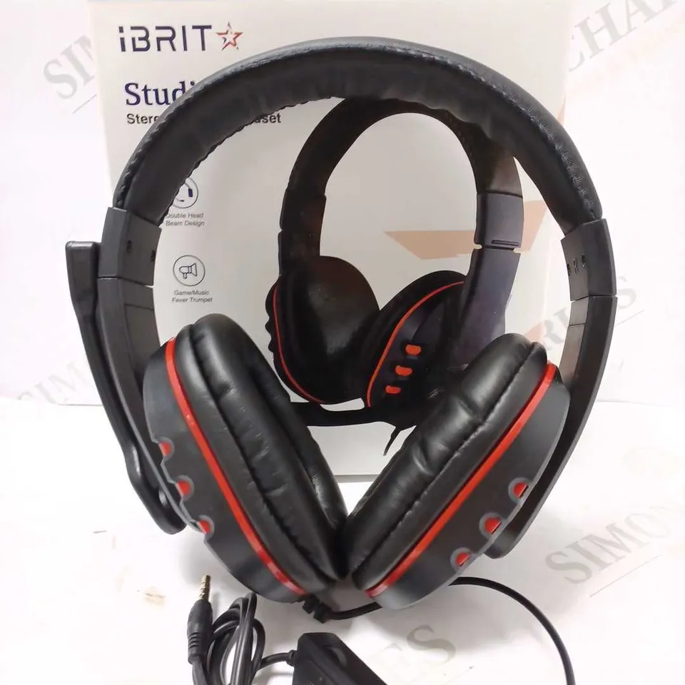 LOT OF 2 IBRIT STUDIO NC GAMING HEADSETS