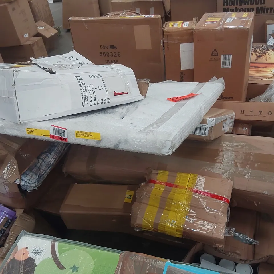 PALLET CONTAINING A LARGE ASSORTMENT OF FURNITURE PARTS ECT